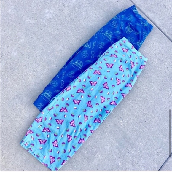 Karen Scott capri PANTS Blue print 1X plus size - Picture 6 of 7